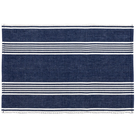 Bistro Stripe Placemat Set of 4 | Indigo