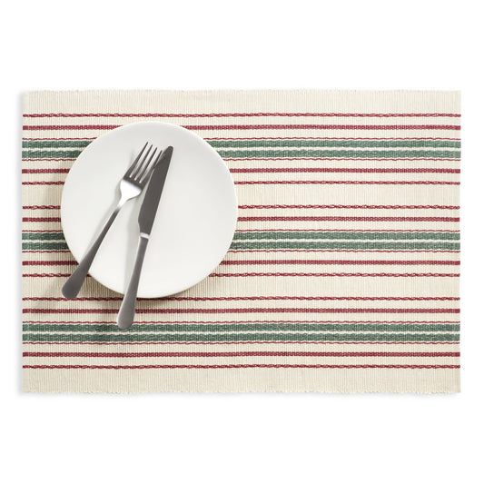Tinsley Stripe Placemat Set of 4 | Merlot