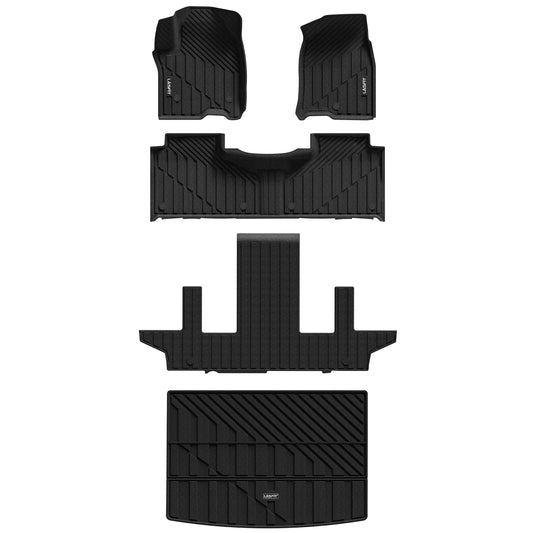 Fit for 2021–2027 Cadillac Escalade ESV Floor & Cargo Mats Protection Set, Not Fit Executive Seats