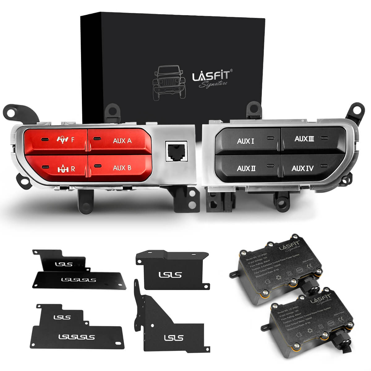 Fit For Jeep Gladiator JT 2019-2026 Auxiliary Switch Panel Bank Kit