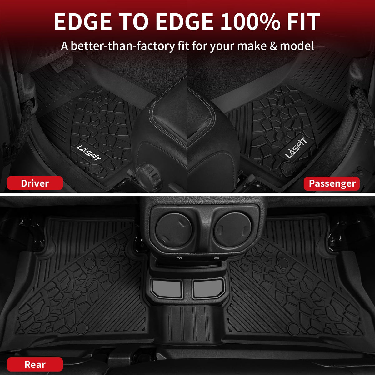 Fit for 2021-2025 Jeep Wrangler 4xe Floor Mats or Cargo Mat, Don't Fit Gas Model