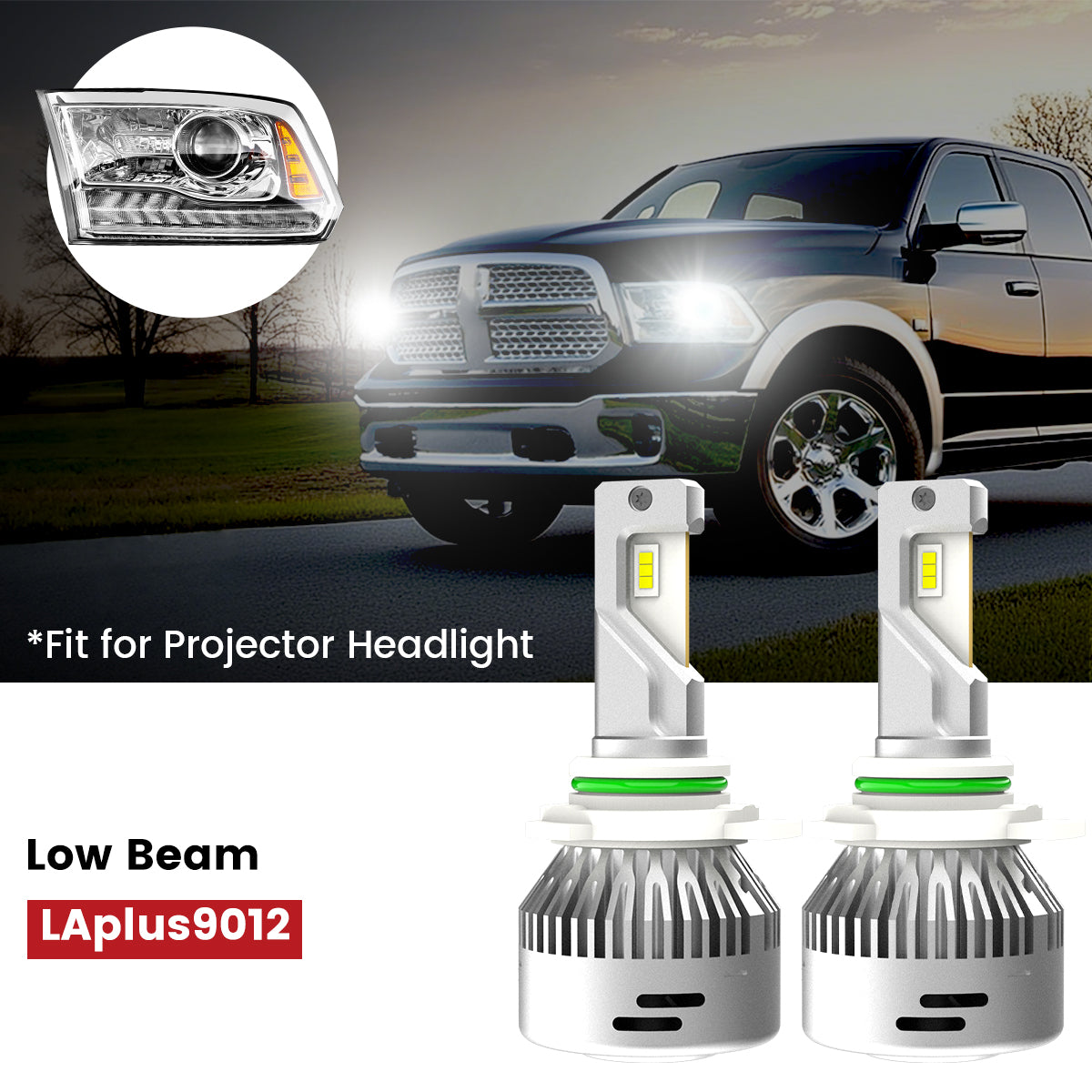 Fit for 2013-2015 Ram 1500 LED Bulbs Upgrade | Tested and Verified