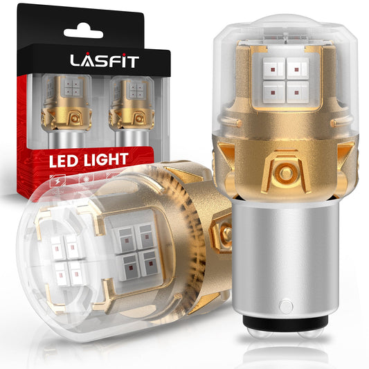 1157 2057 2357 7528 LED Brake Tail Stop Parking Light Bulb | Brilliant Red (Don't Work for Trucks), 2 Bulbs | Upgraded L2 Series