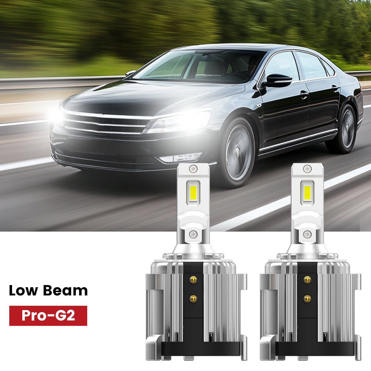 Fit for 2012-2015 Volkswagen Passat Custom H7 LED Bulbs Upgrade | Tested and Verified