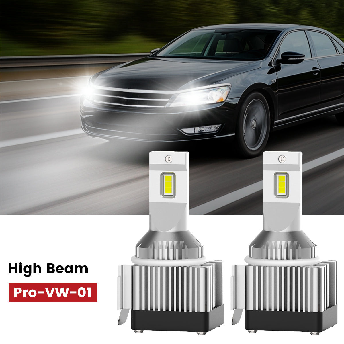 Fit for 2012-2015 Volkswagen Passat Custom H7 LED Bulbs Upgrade | Tested and Verified
