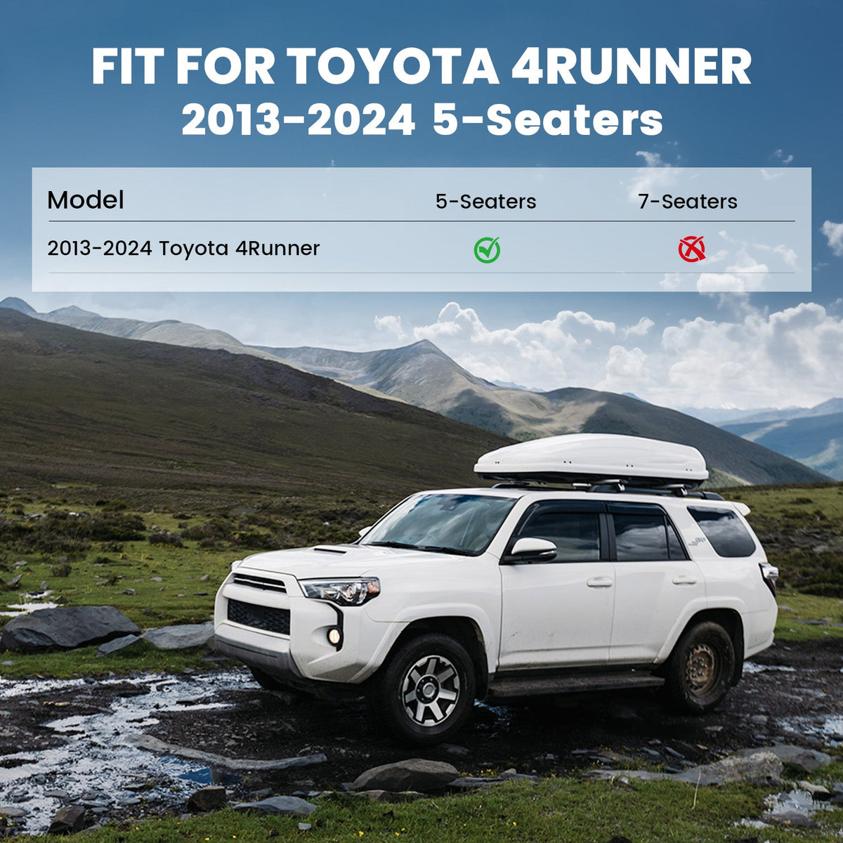 Fit for 2013-2024 Toyota 4Runner Floor Mats or Seatback & Cargo Mats