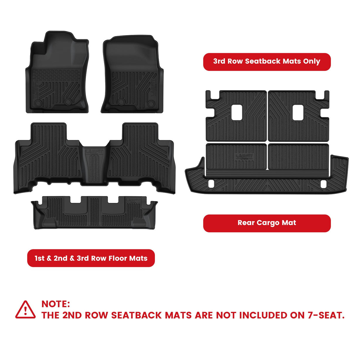 Fit for 2013-2024 Toyota 4Runner Floor Mats or Seatback & Cargo Mats
