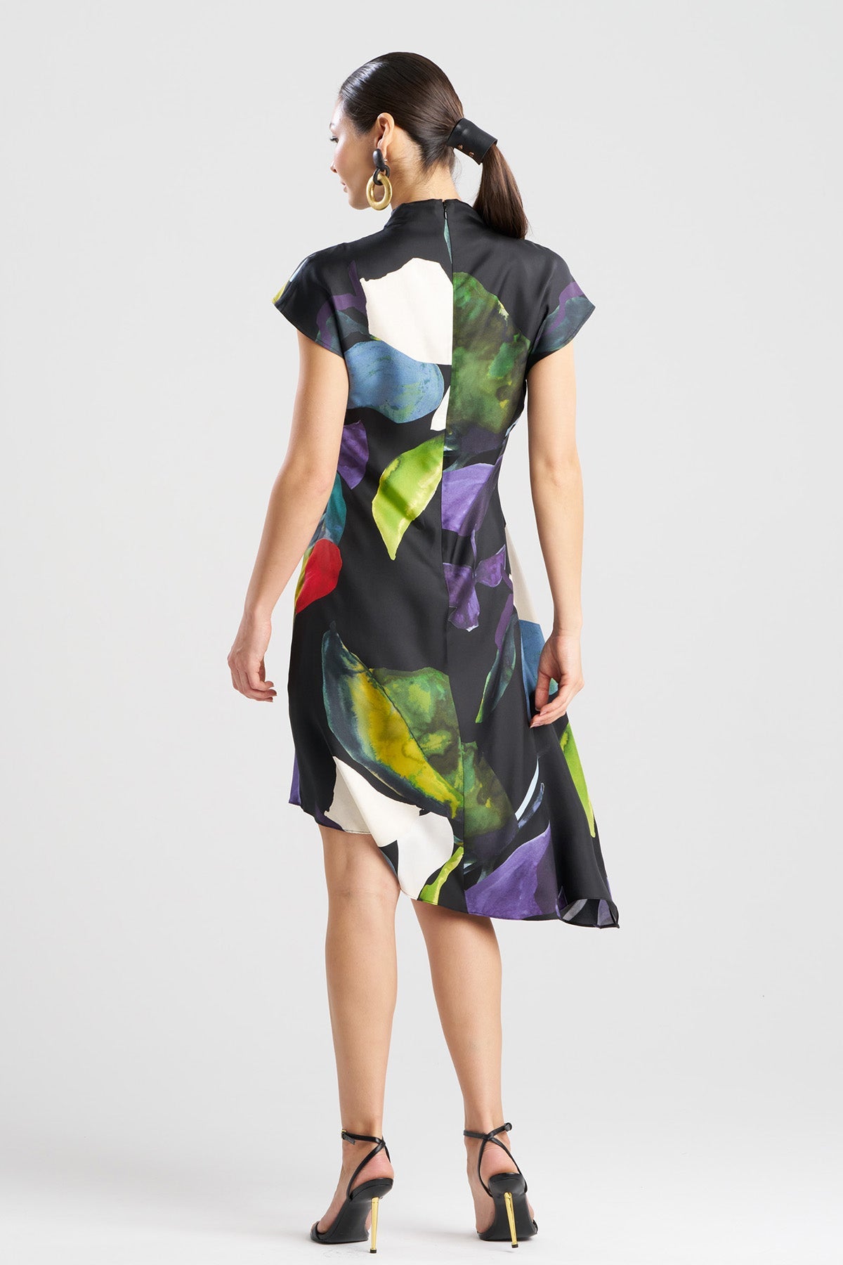 Yoru Silk Twill Asymmetric Dress