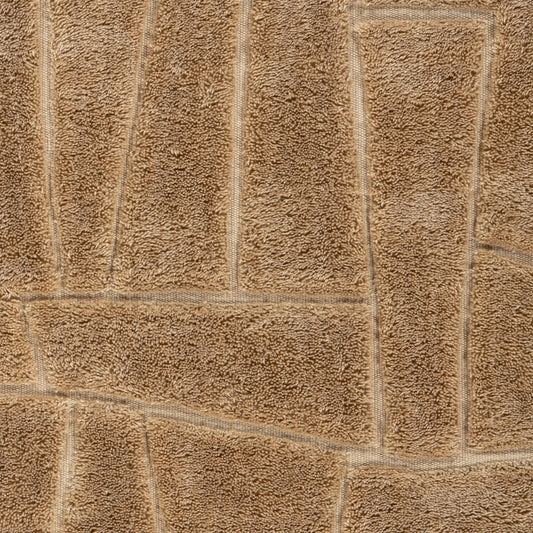 Drela Abstract Bohemian Rug Swatch | Brown