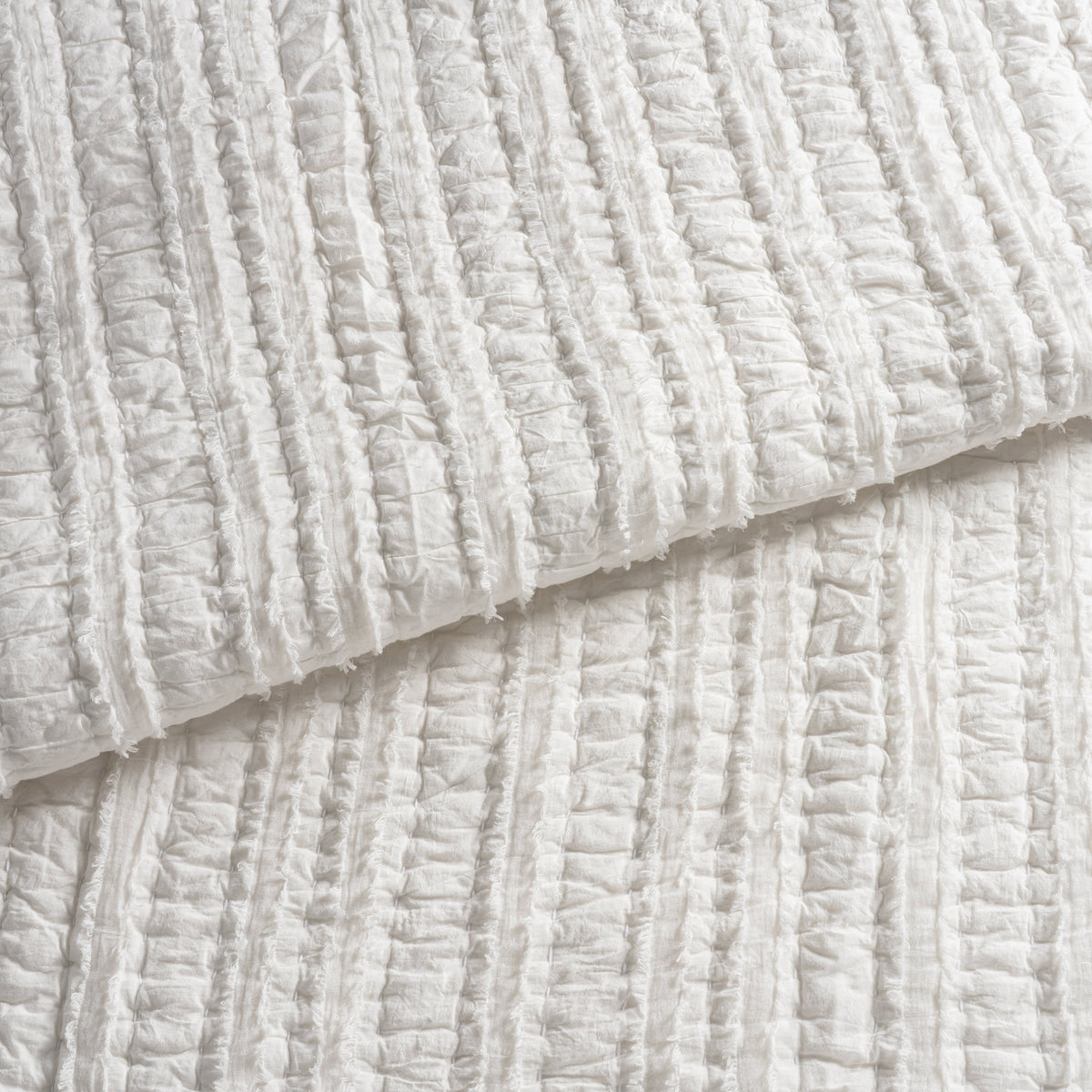 Lettie Voile Quilt | Dove White
