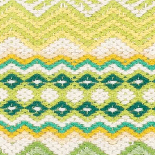 Briarwood Handwoven Cotton Rug Swatch | Lemon