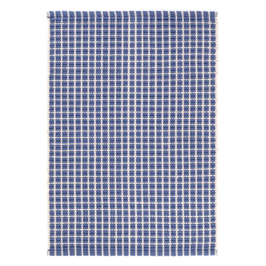 Gridiron Handwoven Indoor/Outdoor Rug | Denim