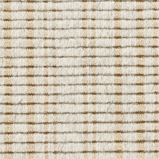Warren Ticking Woven Wool Custom With Attached Rug Pad Rug Swatch | Gold