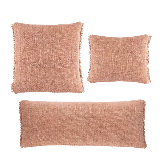 Griffin Linen Decorative Pillow Cover | Nude