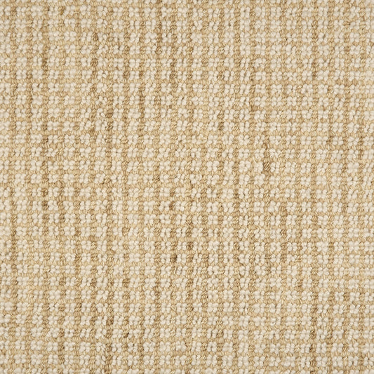 Yadira Geometric Woven Wool Custom Rug Swatch | Natural