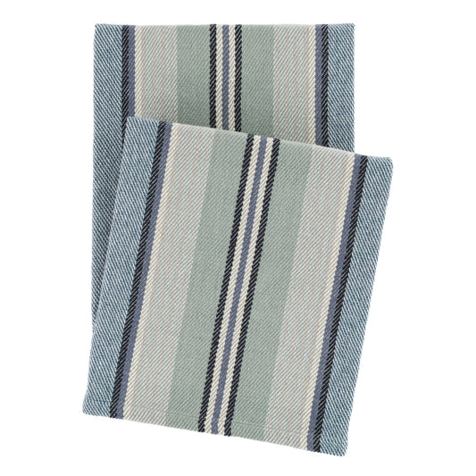 Barbados Woven Cotton Throw | Blue