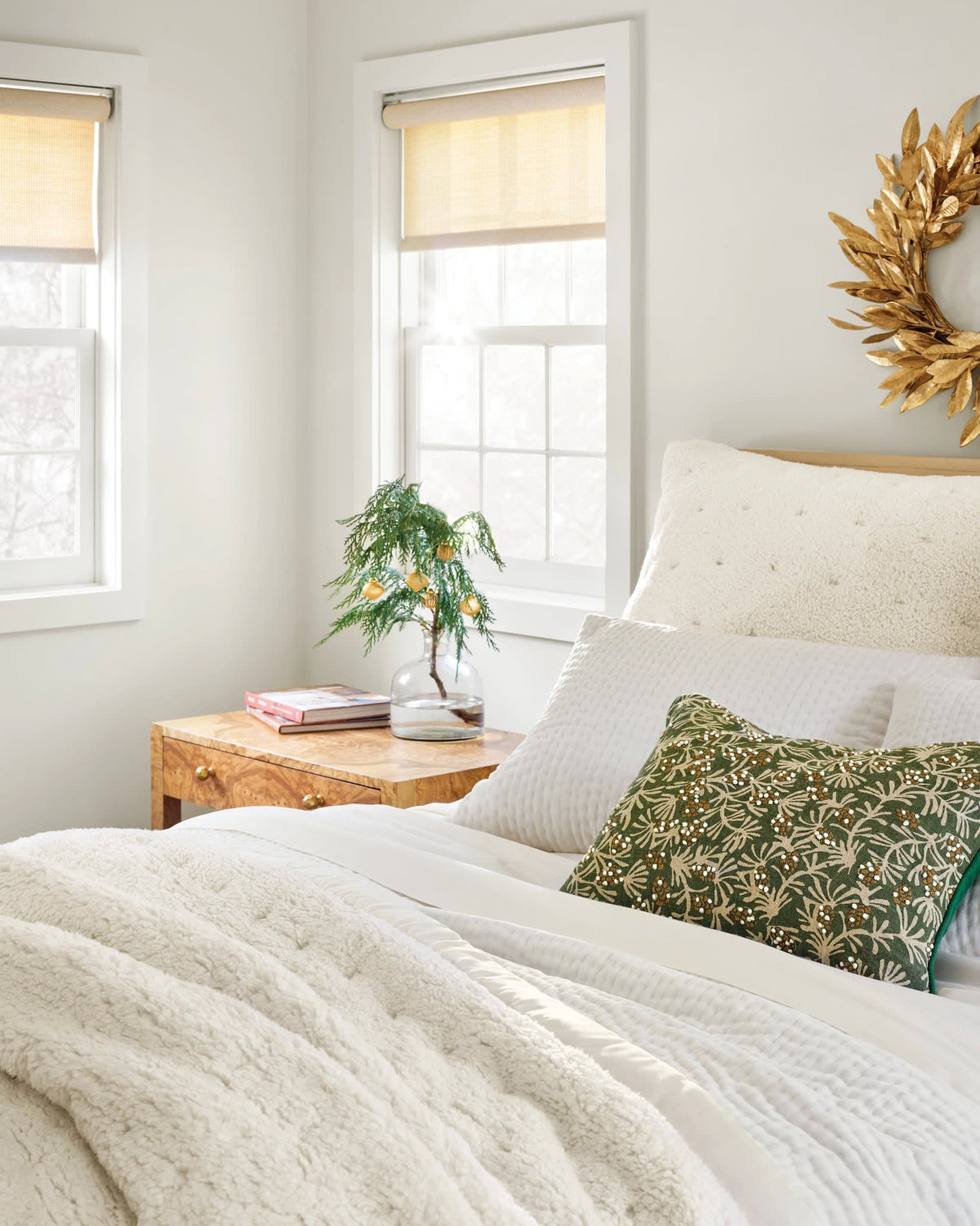 Viola Velvet Quilted Sham | Dove White