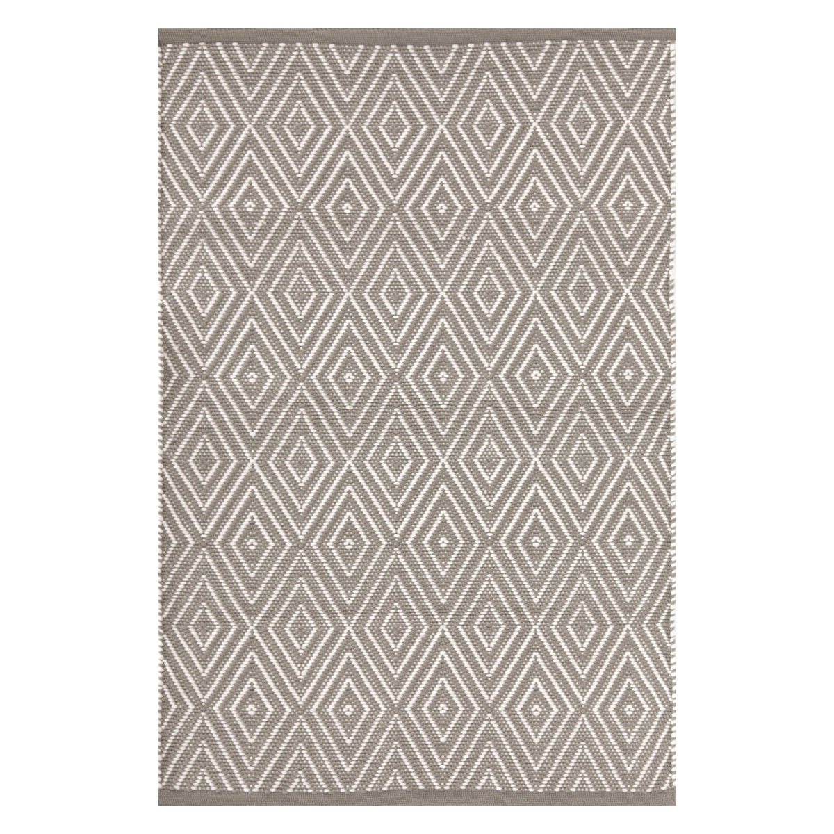 Diamond Handwoven Indoor/Outdoor Rug | Fieldstone/Ivory
