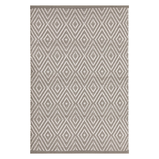 Diamond Handwoven Indoor/Outdoor Rug | Fieldstone/Ivory