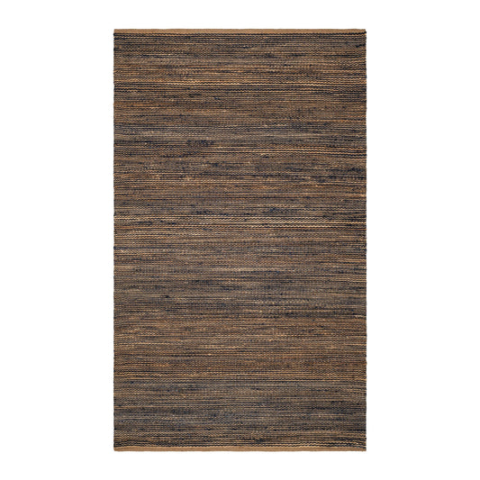 Striped Handwoven Jute Rug | Blue/Natural
