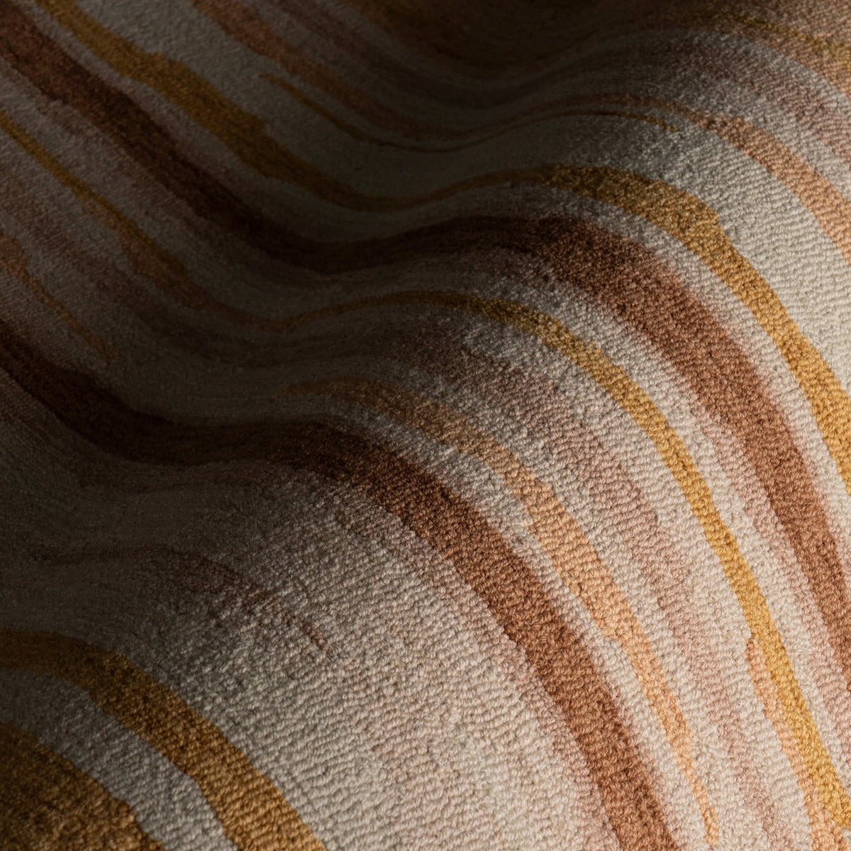 Zare Transitional Abstract Indoor Rug | Orange