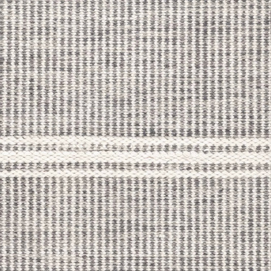 Malta Handwoven Wool Rug Swatch | Grey