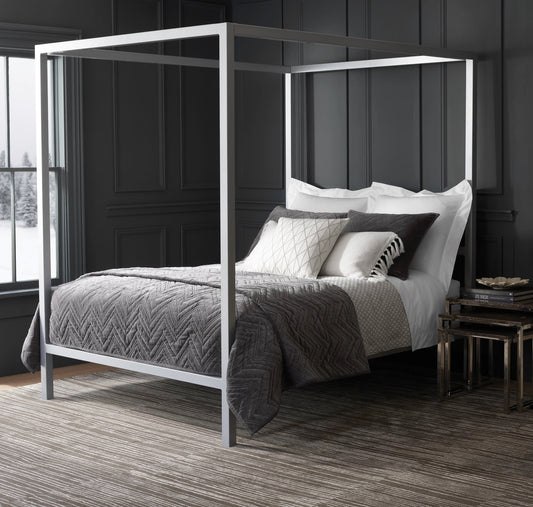 Brentwood Velvet Quilted Sham | Shale