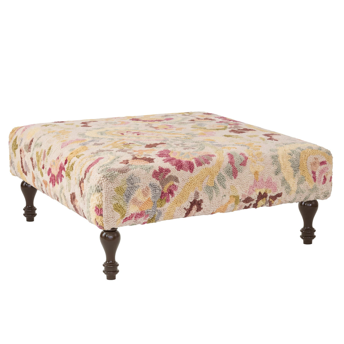 Ines Rug Ottoman | Multi