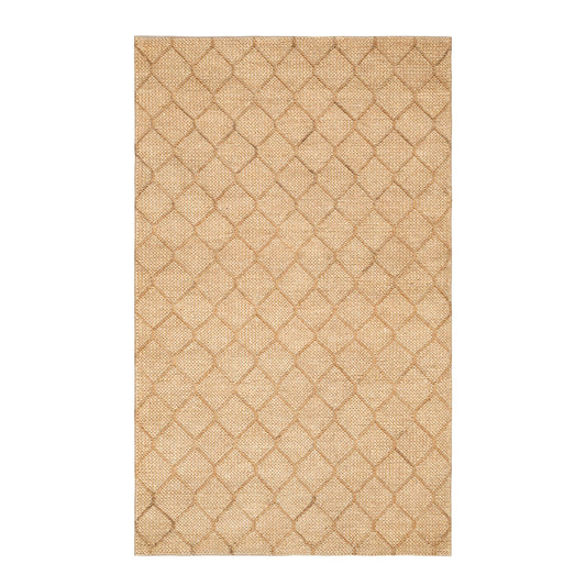 Tiles Handwoven Jute Rug | Natural