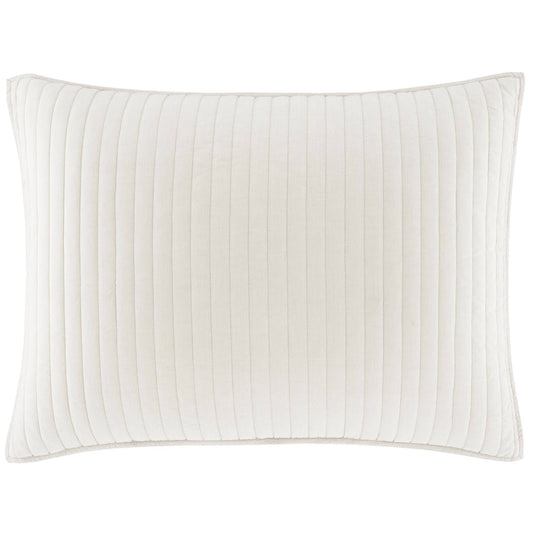 Cozy Cotton Quilted Sham | Natural