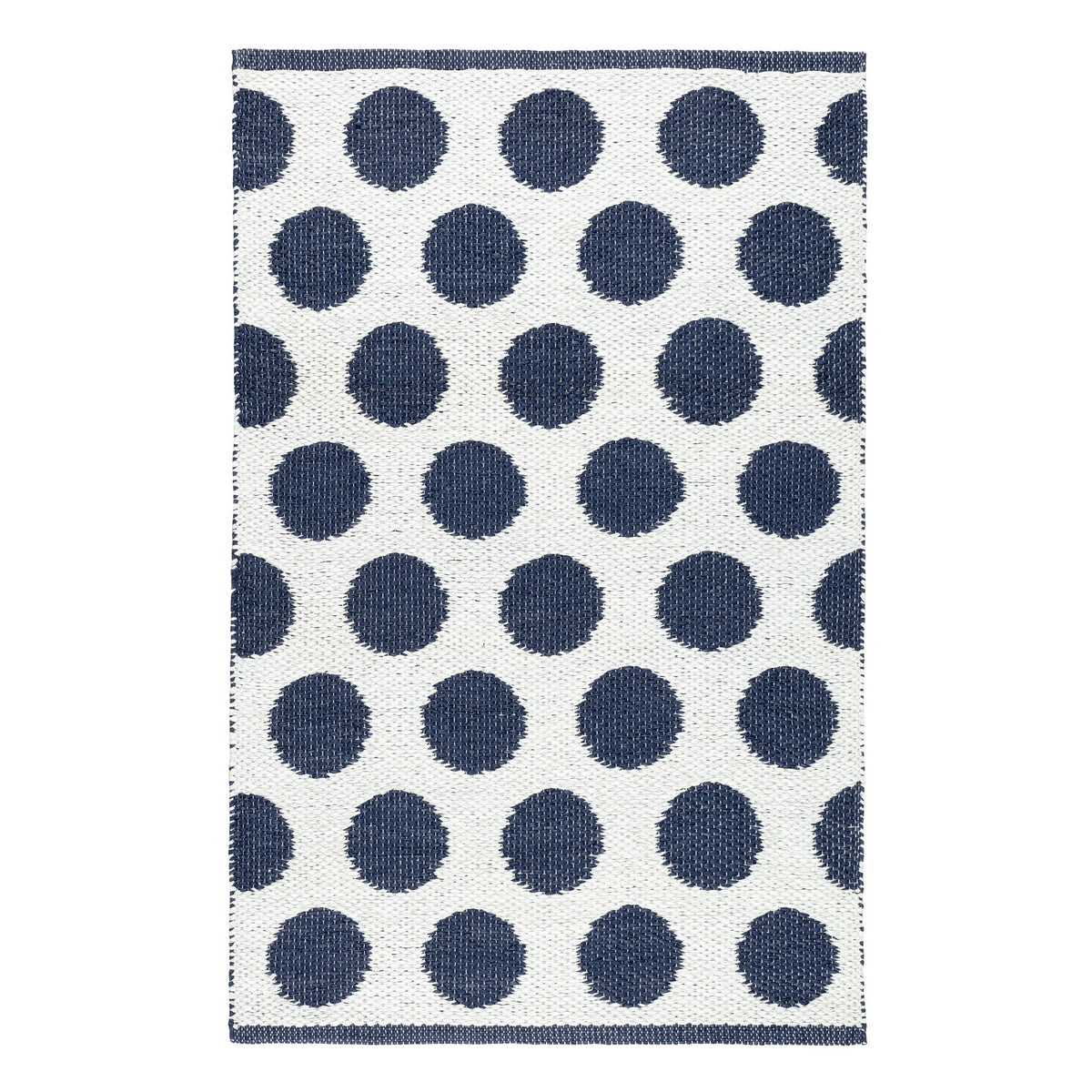 Dot Handwoven Indoor/Outdoor Rug | Navy
