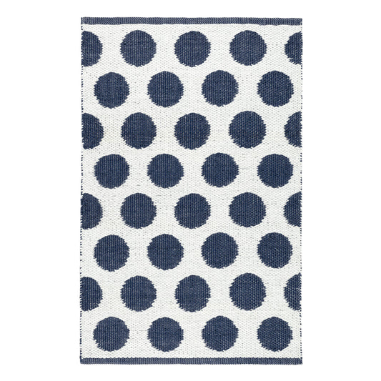 Dot Handwoven Indoor/Outdoor Rug | Navy