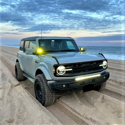 32 Inch Off-Road LED Light Bars Bumper Grille Combo Flood Spot Single Row - LASFIT