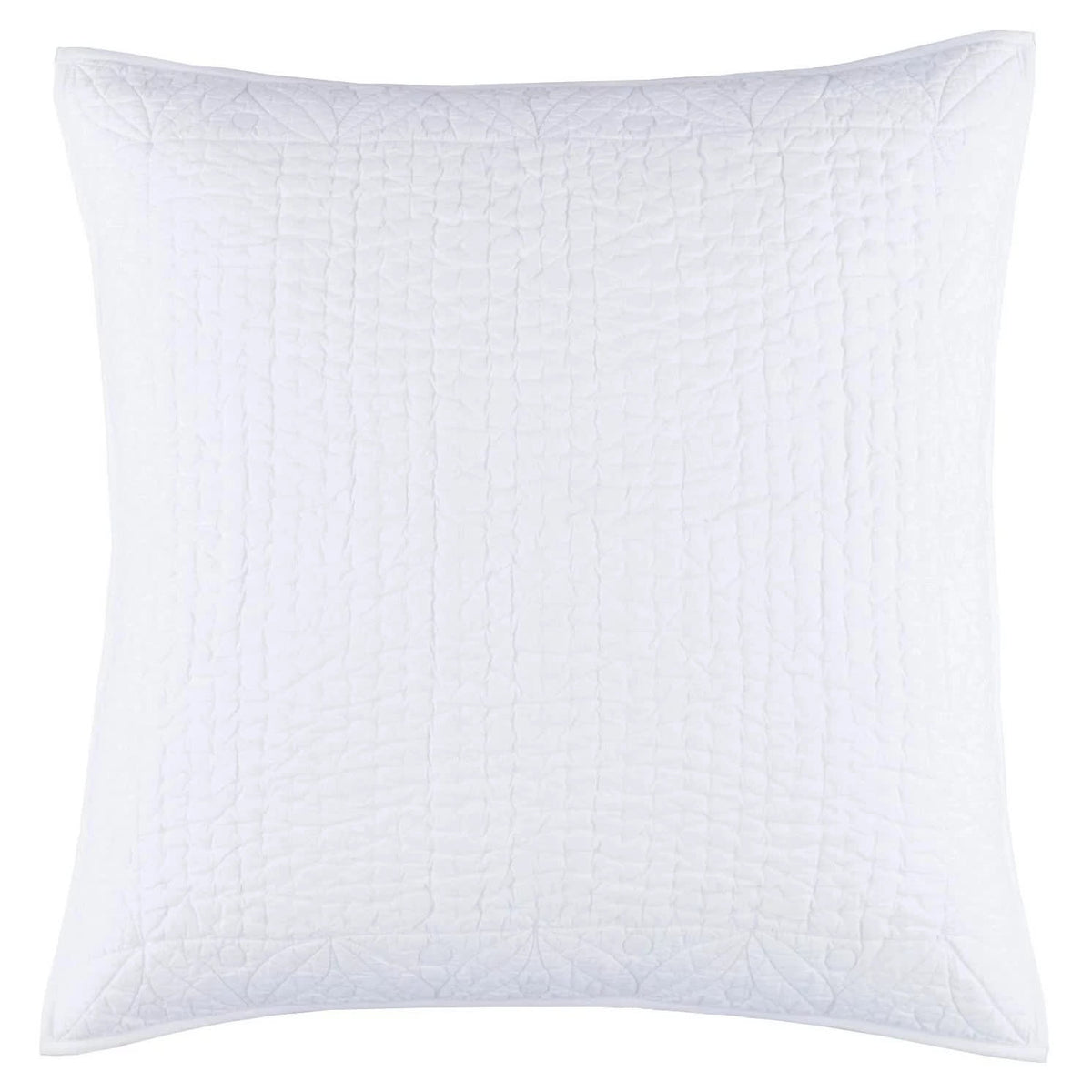 Tea & Toast Quilted Sham | White