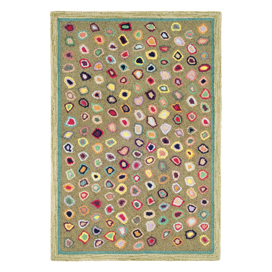Cats Paw Hand Micro Hooked Wool Rug | Sage