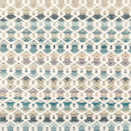 Poppy Handwoven Wool Rug Swatch | Blue