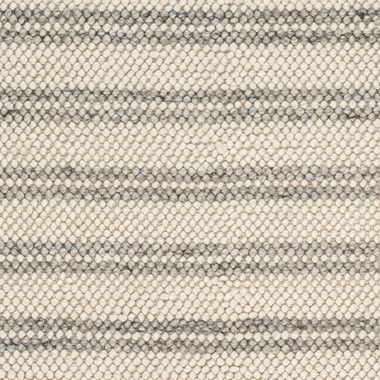 Venit Modern Striped Farmhouse Rug Swatch | Beige