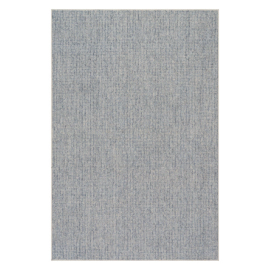 Yadira Geometric Woven Wool Custom Rug | Blue
