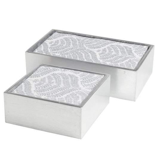 Metallic Napkin Holder | Silver