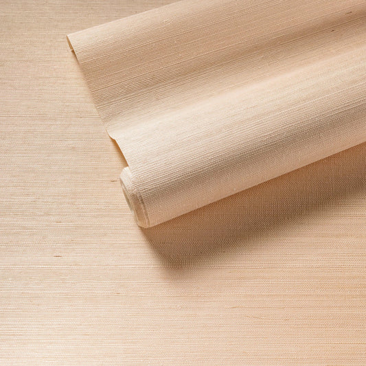 Samoa Grasscloth Wallpaper | Shell Pink
