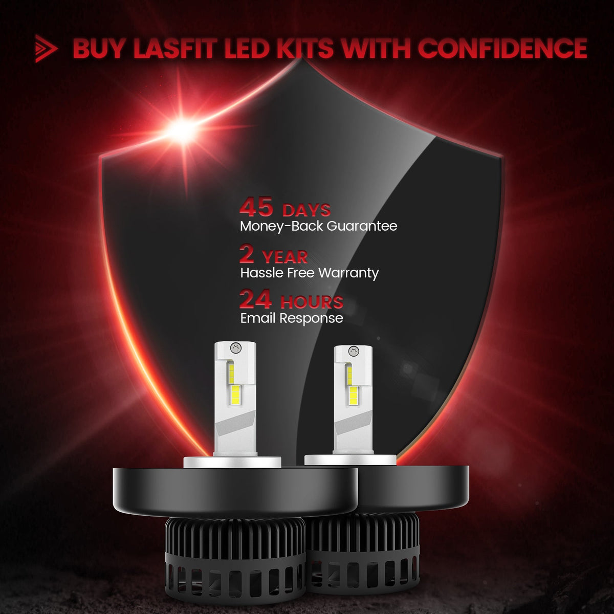 Fit for Toyota Tundra 2014-2021 H4 9003 Custom-Fit LED Bulbs w/Dust Cover
