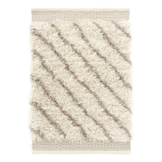 Moroccan Lines Handwoven Performance Rug | Grey
