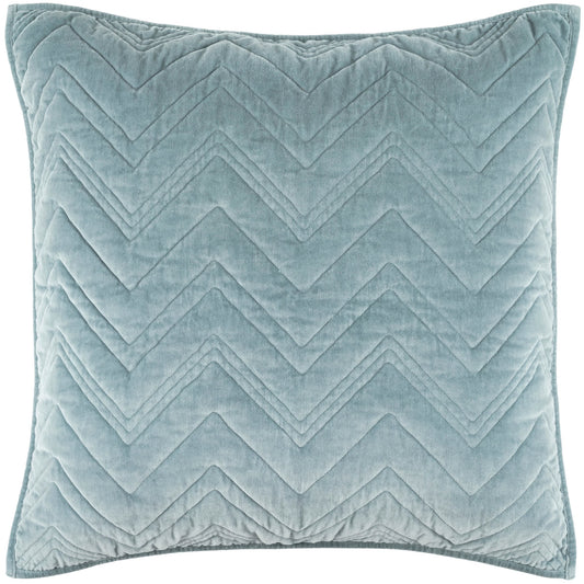 Brentwood Velvet Quilted Sham | Ocean