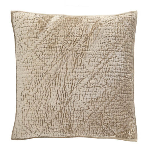 Parisienne Velvet Quilted Sham | Topaz