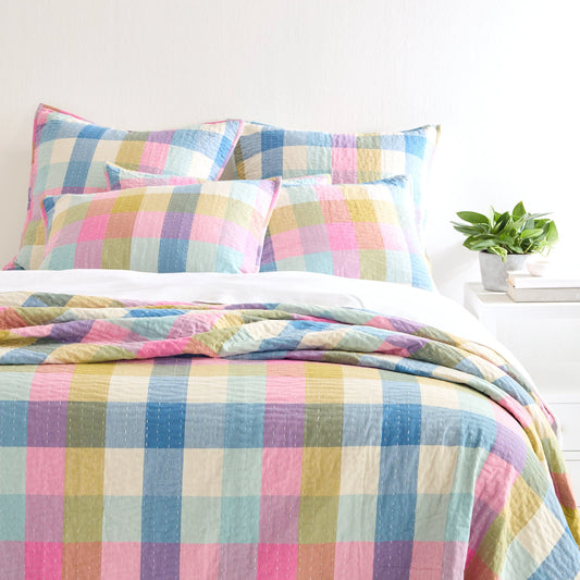 Charlette Plaid Coverlet | Multi