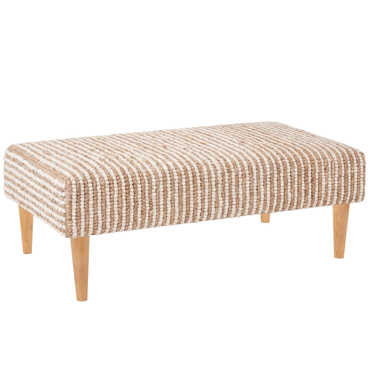 Twiggy Rug Ottoman | Natural