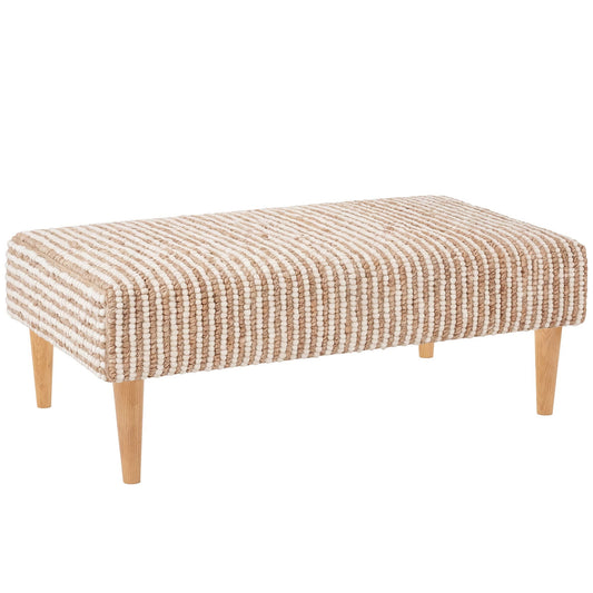 Twiggy Rug Ottoman | Natural