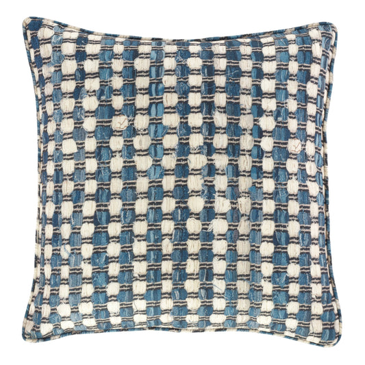 Lennon Indoor/Outdoor Decorative Pillow Cover | Blue