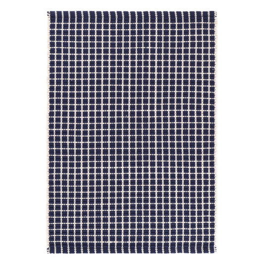 Gridiron Handwoven Indoor/Outdoor Rug | Navy