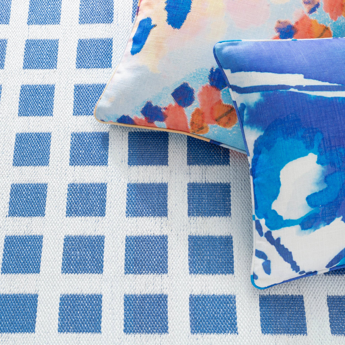 Titto Handwoven Indoor/Outdoor Rug | French Blue